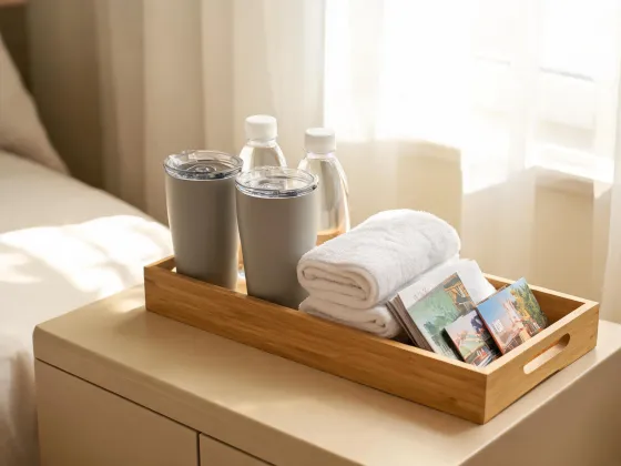 Hospitality welcome drinkware