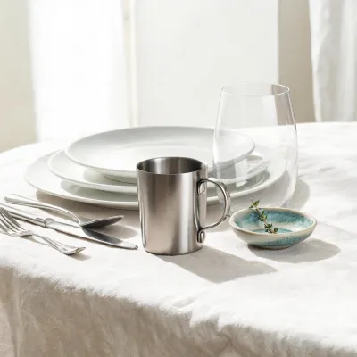 coffee mug stainless metal